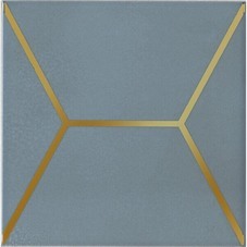 Плитка облицовочная Kerama Marazzi Декор 150х150 мм Витраж голубой 1 глянцевый
