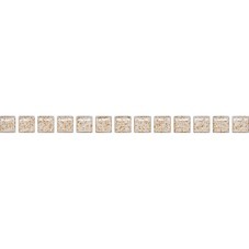 Плитка бордюр Kerama Marazzi 20x1,4 см Карандаш Бисер белый золото глянцевый