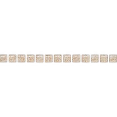 Плитка бордюр Kerama Marazzi 20x1,4 см Карандаш Бисер белый золото глянцевый