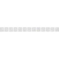Плитка бордюр Kerama Marazzi 20x1,4 см Карандаш Бисер белый серебро