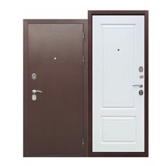 Дверь входная металлическая правая Толстяк медный антик белый ясень феррони 860х2050 мм