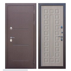 Дверь входная Ferroni Isoterma правая медный антик - лиственница мокко 960х2050 мм
