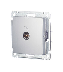 Розетка телевизионная Hegel Master встраиваемая серебро (РСТВ-401-06) - фото 5