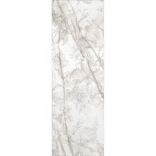 Плитка декор Kerama Marazzi Прадо Цветы 1200x400x10 мм белый/серый глянцевый обрезной