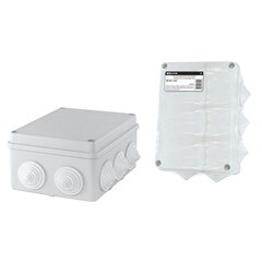 Коробка распределительная TDM Electric для открытой установки 150х110х70 мм 10 вводов белая IP55