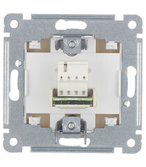 Розетка телефонная Hegel Master встраиваемая слоновая кость RJ11 (РСТ-400-01) - фото 4