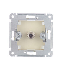 Розетка телевизионная Hegel Master встраиваемая слоновая кость (РСТВ-401-01) - фото 3