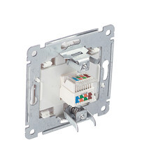 Розетка компьютерная Hegel Master встраиваемая белая RJ45 (РСК-400) - фото 4