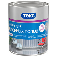 Эмаль для бетонных полов Текс Профи желто-коричневая глянцевая 9 л