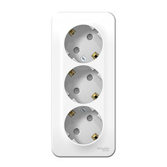 Изображение товара Розетка Systeme Electric Blanca накладная белая со шторками (BLNRA011311)