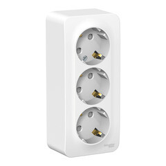 Розетка Systeme Electric Blanca накладная белая со шторками (BLNRA011311) - фото 4