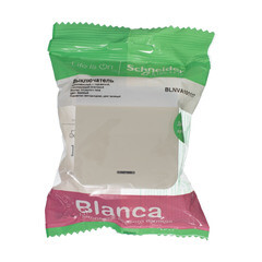 Выключатель Systeme Electric Blanca одноклавишный накладной бежевый с подсветкой (BLNVA101117) - фото 5