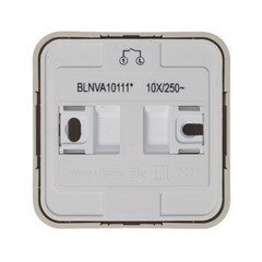 Выключатель Systeme Electric Blanca одноклавишный накладной бежевый с подсветкой (BLNVA101117) - фото 4