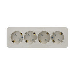 Розетка Systeme Electric Blanca накладная бежевая со шторками (BLNRA011417) - фото 4