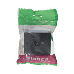 Розетка телевизионная Systeme Electric Blanca накладная антрацит (BLNTA000016) - фото 7