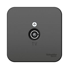 Розетка телевизионная Systeme Electric Blanca накладная антрацит (BLNTA000016) - фото 5