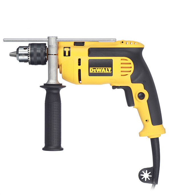 Изображение товара Дрель-шуруповерт ударная сеточная DeWalt DWD024-IN 750 Вт, ключевой патрон