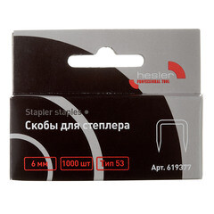 Скобы для степлера Hesler тип 53 6 мм (1000 шт.) - фото 2