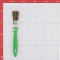 Кисть плоская смешанная щетина пластиковая ручка Wenzo Pro 25х10 мм для антисептиков - фото 3