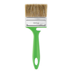 Кисть плоская смешанная щетина пластиковая ручка Wenzo Pro 70х12 мм для антисептиков - фото 4