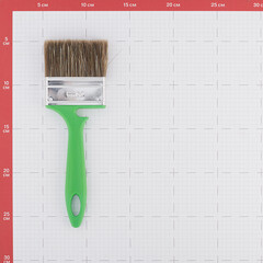 Кисть плоская смешанная щетина пластиковая ручка Wenzo Pro 70х12 мм для антисептиков - фото 2