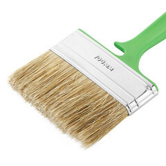 Кисть плоская смешанная щетина пластиковая ручка Wenzo Pro 100х12 мм для антисептиков - фото 3