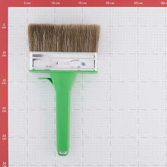 Кисть плоская смешанная щетина пластиковая ручка Wenzo Pro 120х35 мм для антисептиков - фото 3