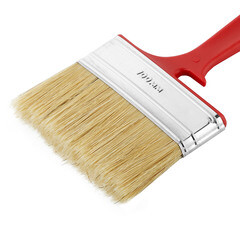 Кисть плоская натуральная щетина пластиковая ручка Wenzo Pro 100х12 мм для эмалей и лаков на алкидной основе - фото 3