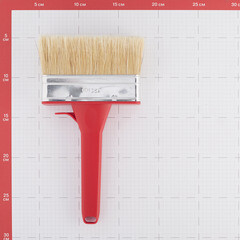 Кисть плоская натуральная щетина пластиковая ручка Wenzo Pro 120х35 мм для эмалей и лаков на алкидной основе - фото 2