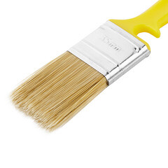 Кисть плоская искусственная щетина пластиковая ручка Wenzo Pro 35х10 мм для эмалей и лаков на водной основе - фото 5