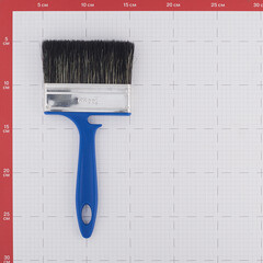 Кисть плоская смешанная щетина пластиковая ручка Wenzo Pro 100х12 мм для красок на водной основе - фото 4