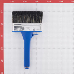 Кисть плоская смешанная щетина пластиковая ручка Wenzo Pro 120х25 мм для красок на водной основе - фото 2