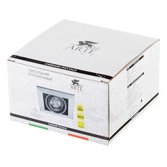 Спот потолочный встраиваемый Arte Lamp Cardani Piccolo GU10 50 Вт 1 кв.м черный IP20 (A5941PL-1BK) - фото 3