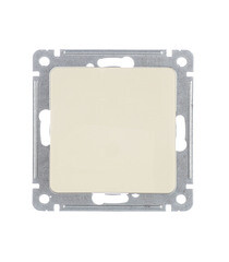 Переключатель Hegel Master одноклавишный встраиваемый слоновая кость (ВС10-461-01) - фото 1