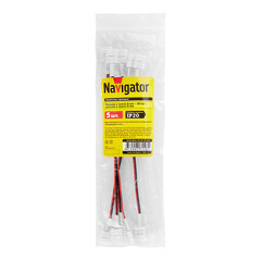 Коннектор для светодиодной ленты SMD 3528 Navigator (71481) 12 В NLSC-8mm-PC-W-PC (5 шт.) - фото 3