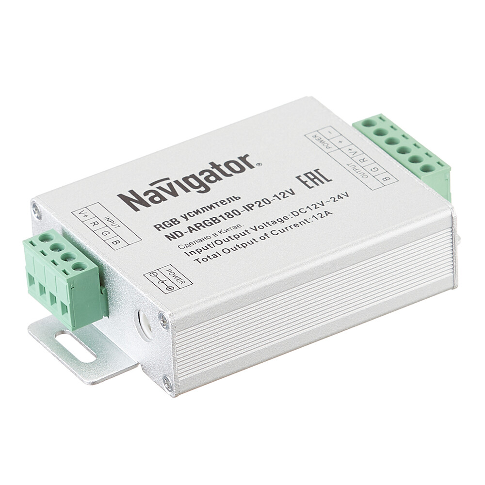Изображение товара Усилитель для светодиодной ленты RGB Navigator (71494) 180/360 Вт 12 В IP20