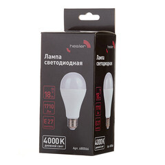 Лампа светодиодная Hesler E27 4000К 18 Вт 1710 Лм 230 В груша А65 матовая - фото 3