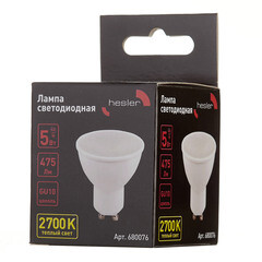 Лампа светодиодная Hesler GU10 2700К 5 Вт 475 Лм 230 В рефлектор PAR16 - фото 3