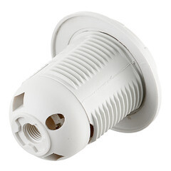 Патрон для лампы E27 UNIVersal M10 термостойкий пластик 1000 Вт IP20 люстровый белый (5560711) - фото 3