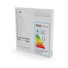 Светильник встраиваемый светодиодный белый 18 Вт 6500К IP20 Gauss Slim ДВО (939111318) - фото 2