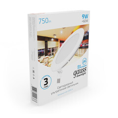 Светильник встраиваемый светодиодный белый 9 Вт 6500К IP20 Gauss Slim ДВО (939111309) - фото 5