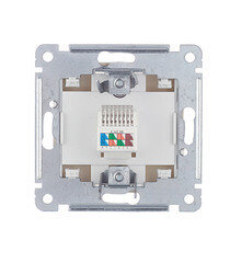 Розетка компьютерная Hegel Master встраиваемая слоновая кость RJ45 (РСК-400-01) - фото 3