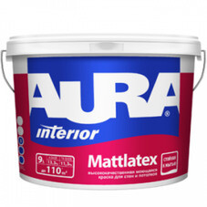 Краска водно-дисперсионная Aura Interior Mattlatex моющаяся 9 л