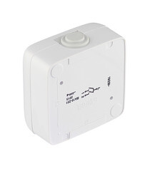 Выключатель Hegel Alfa двухклавишный накладной белый (ВА10-251) - фото 2