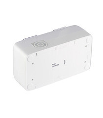 Розетка Hegel Alfa накладная белая со шторками с крышкой (РА16-252) - фото 2