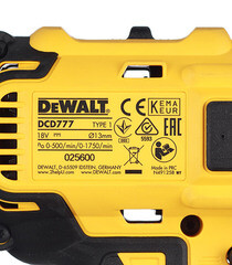 Дрель-шуруповерт аккумуляторная DeWalt DCD777S2T 18 В 1,5 Ач Li-Ion 2 АКБ и ЗУ - фото 3