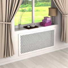 Экран для радиатора Готико 1200х600 мм белый - фото 4