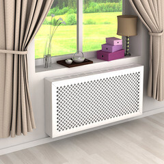 Экран для радиатора Готико 1200х600 мм белый - фото 3