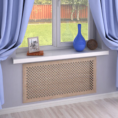 Экран для радиатора Готико 1200х600 мм сонома - фото 3