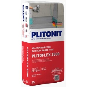 Клей для плитки Plitonit Plitoflex 2500 (класс С2) 25 кг — купить в ...